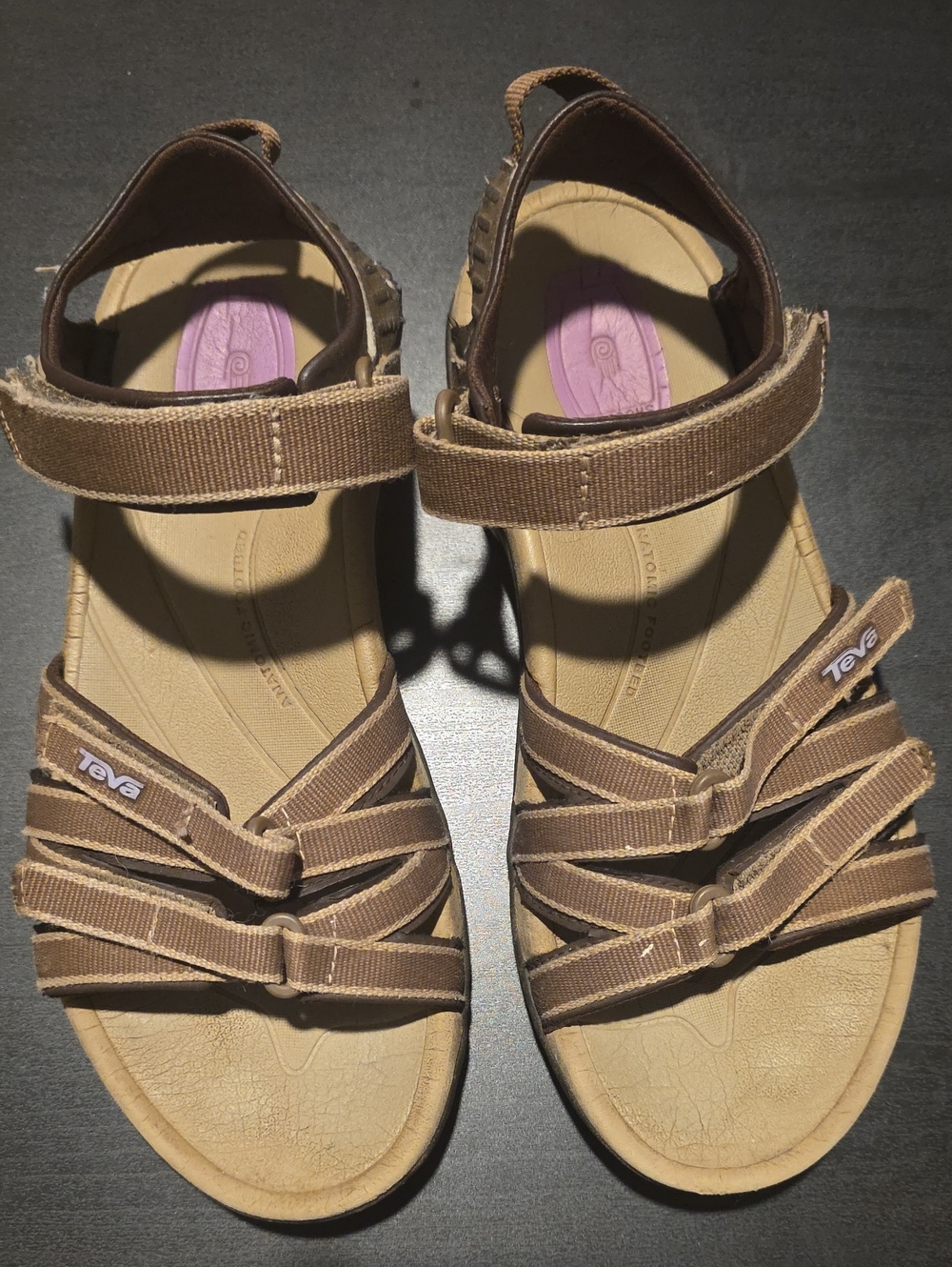 Teva Tirra Strappy Hiking Sport Sandals Brown Women's Size 6.5 S/N 4266